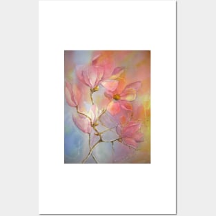 Pink Magnolia Posters and Art